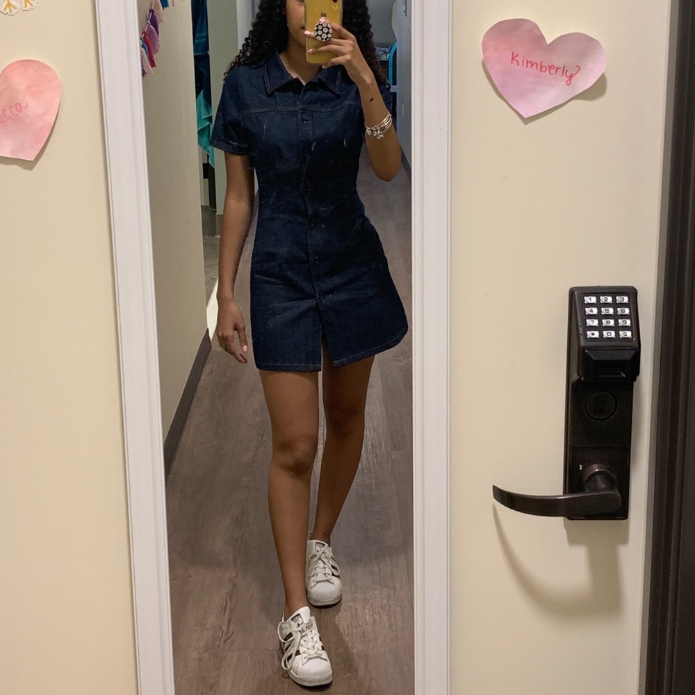 Button Down Jean UO Dress 💫